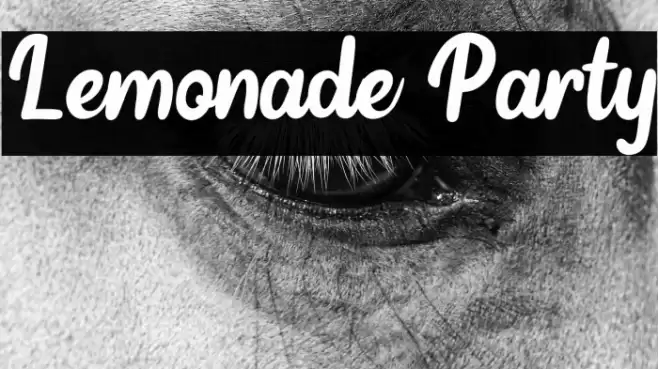 Lemonade Party Font examples