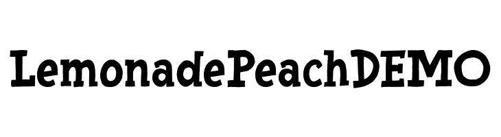 Lemonade Peach DEMO  フリーフォントのダウンロード