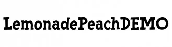 Lemonade Peach DEMO  Скачать бесплатные шрифты