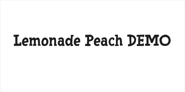 Lemonade Peach DEMO Logo