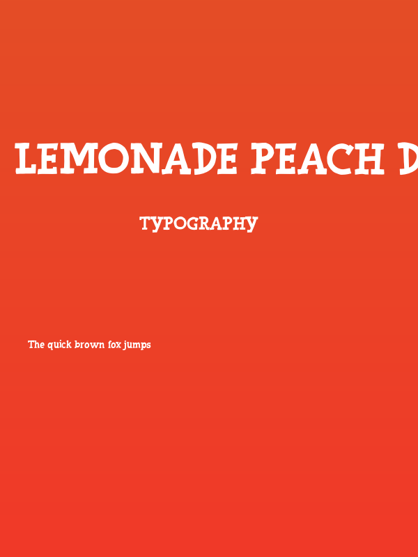 Lemonade Peach DEMO Poster