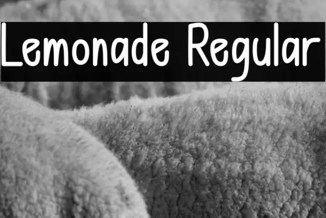 Lemonade Regular Font examples