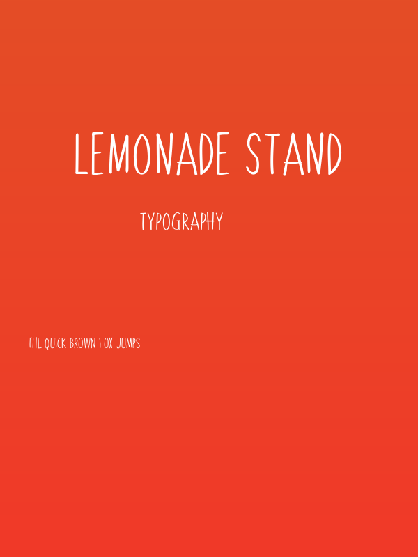 Lemonade Stand Poster