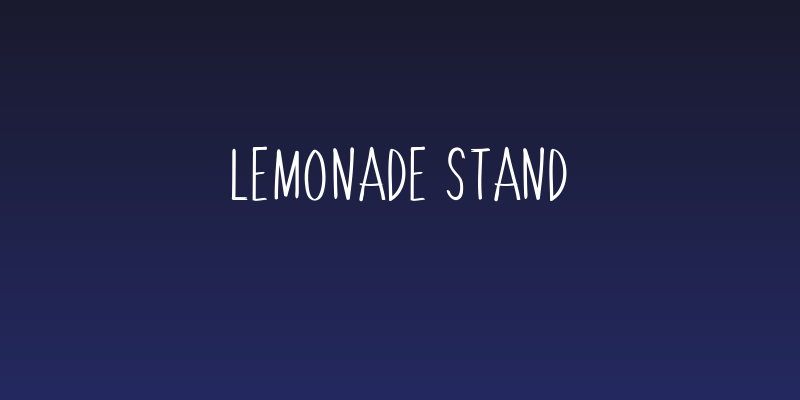 Lemonade Stand Social Header