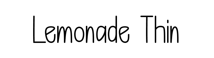Lemonade Thin Font