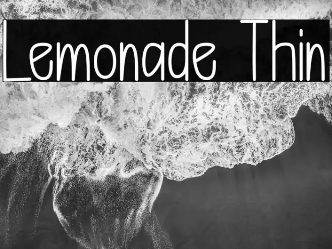 Lemonade Thin フォント examples