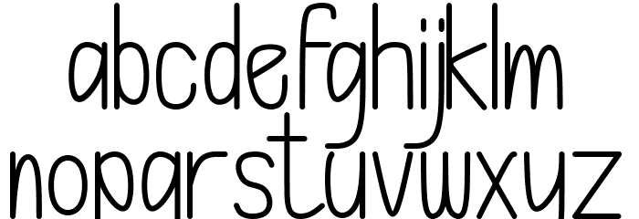 Lemonade Thin Font LOWERCASE