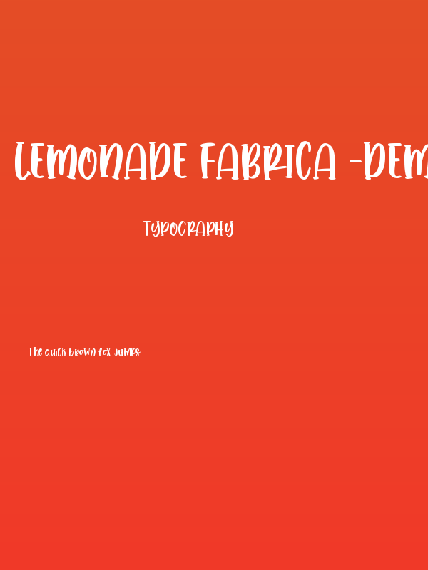 Lemonade fabrica -Demo Version- Poster