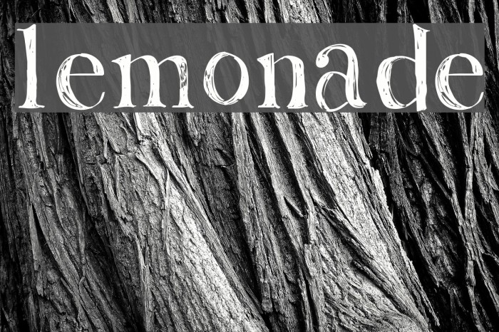 Lemonade Font examples