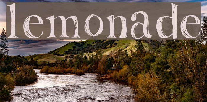 Lemonade Font examples