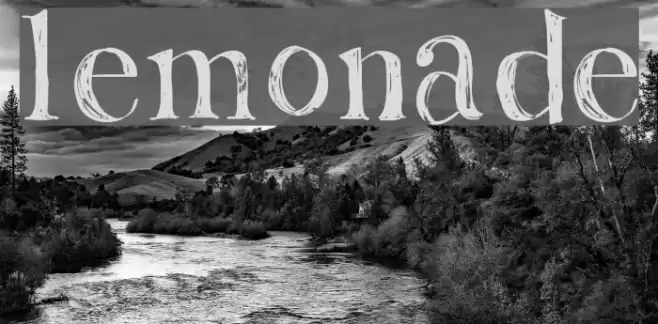 Lemonade Font examples
