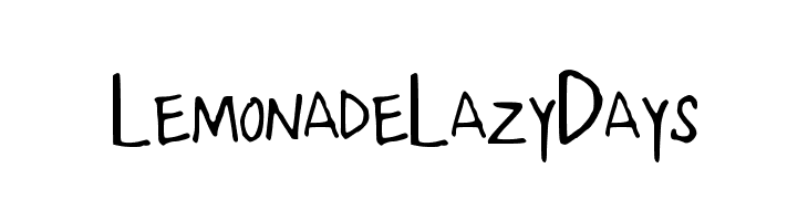 LemonadeLazyDays  Free Fonts Download
