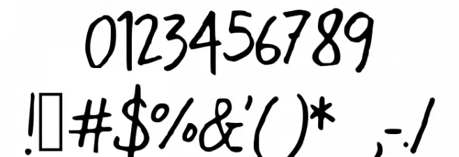 LemonadeLazyDays Font OTHER CHARS