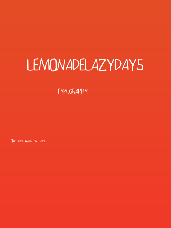 LemonadeLazyDays Poster