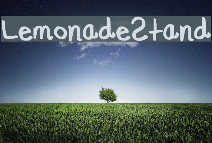 LemonadeStand Font examples