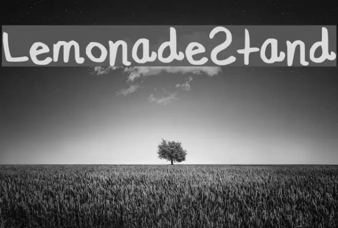 LemonadeStand Font examples