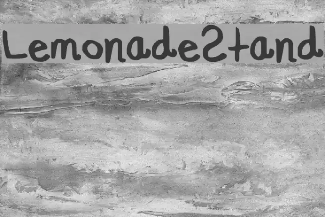 LemonadeStand Font examples