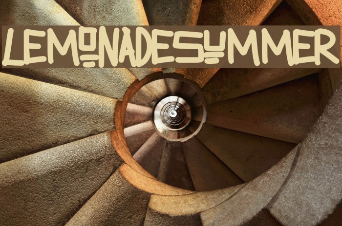 LemonadeSummer Font examples