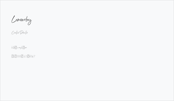 Lemonday Business Card