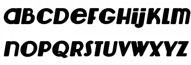 Lemondrop Bold Italic Caratteri MINUSCOLO