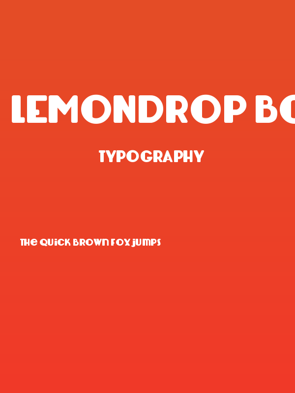 Lemondrop Bold Poster