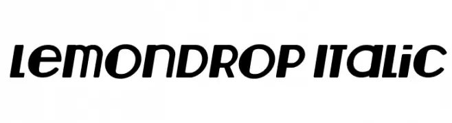 Lemondrop Italic  Frei Schriftart Herunterladen