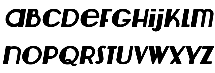 Lemondrop Italic Font LOWERCASE