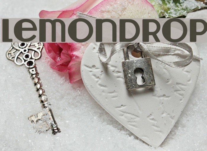Lemondrop Font examples