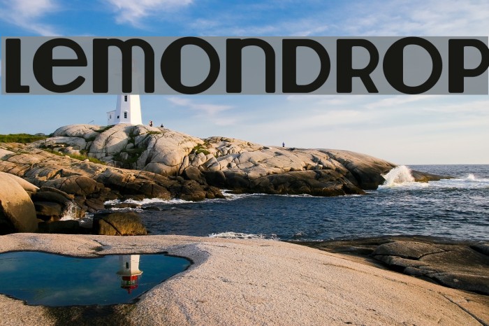 Lemondrop Font examples