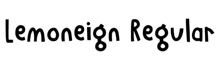Lemoneign Regular Font