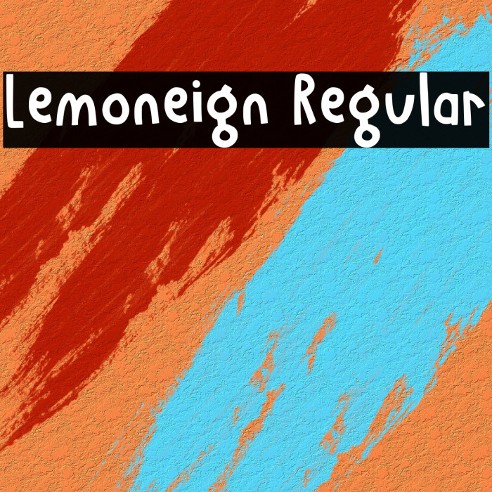 Lemoneign Regular Caratteri examples