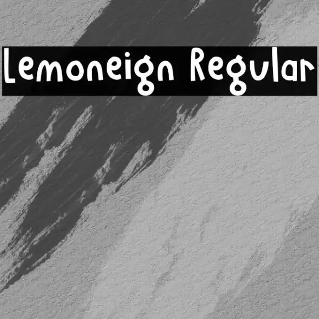 Lemoneign Regular Caratteri examples