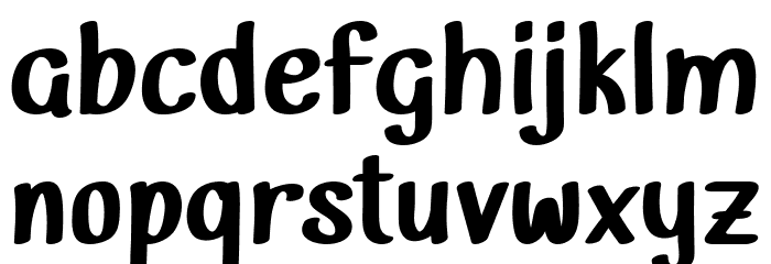 Lemongrab Font LOWERCASE