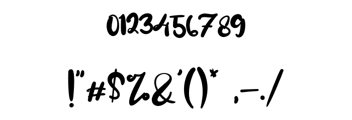 Lemongrass Font OTHER CHARS