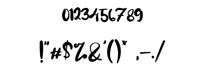Lemongrass Font OTHER CHARS
