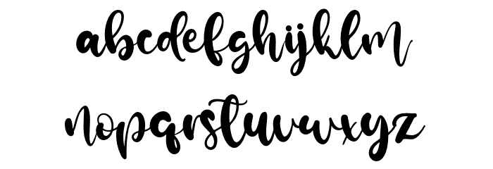 Lemongrass Font LOWERCASE