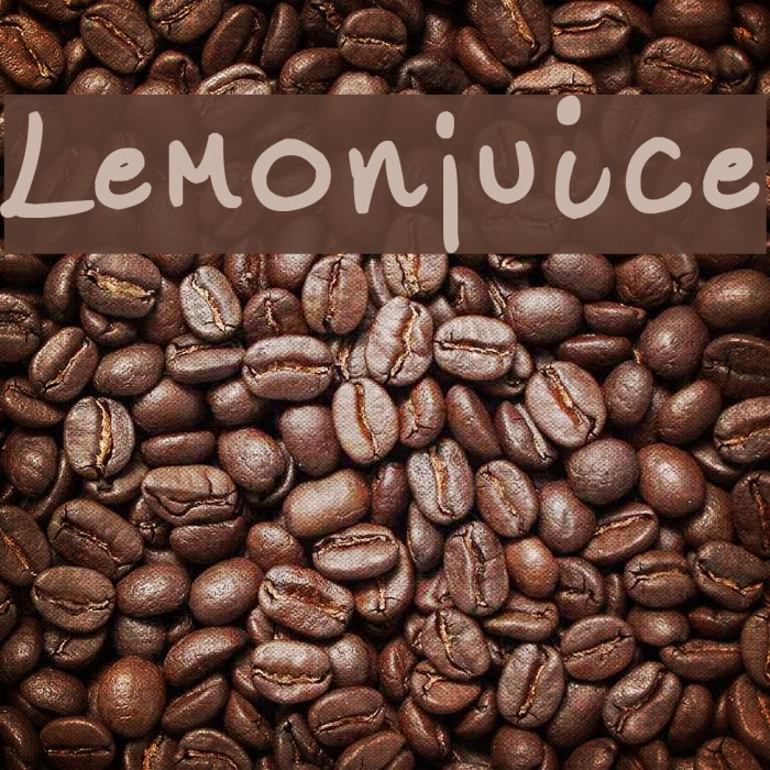 Lemonjuice Font examples