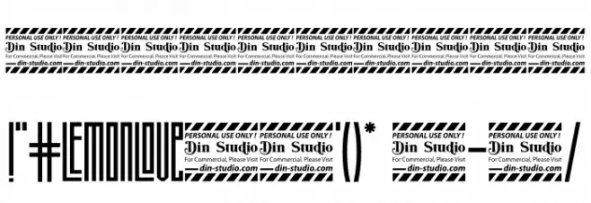 Lemonlove Personal Use Font OTHER CHARS