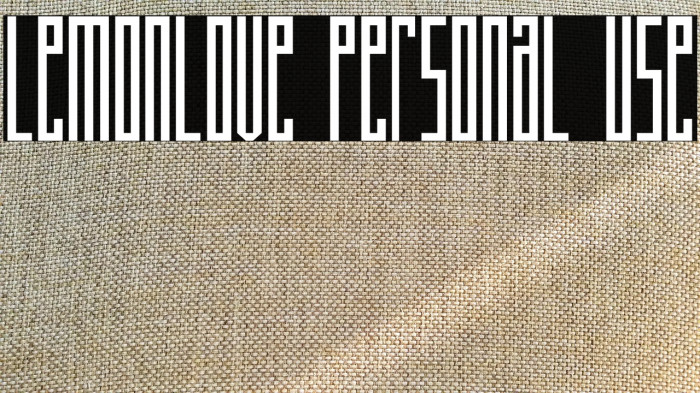 Lemonlove Personal Use Example 1
