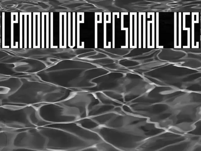 Lemonlove Personal Use Font examples