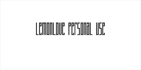 Lemonlove Personal Use Logo