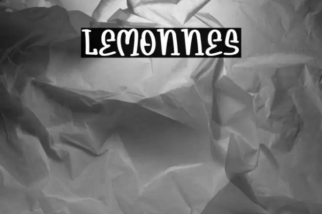 Lemonnes Font examples