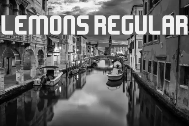 Lemons Regular Font examples