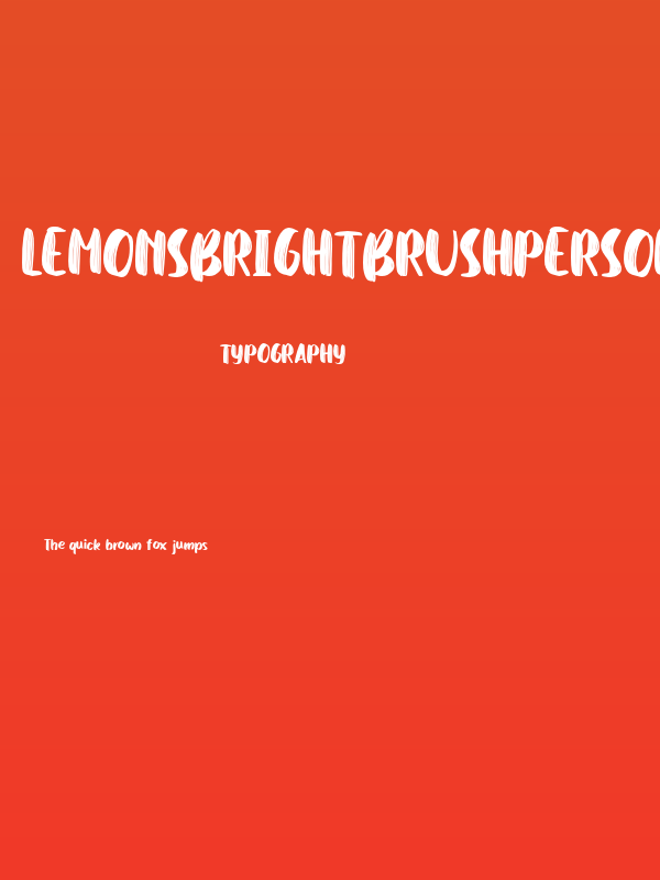 LemonsbrightbrushPersonalUs Poster