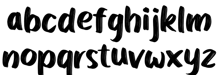 LemonsbrightbrushPersonalUs Font LOWERCASE