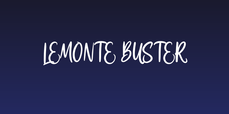Lemonte Buster Social Header