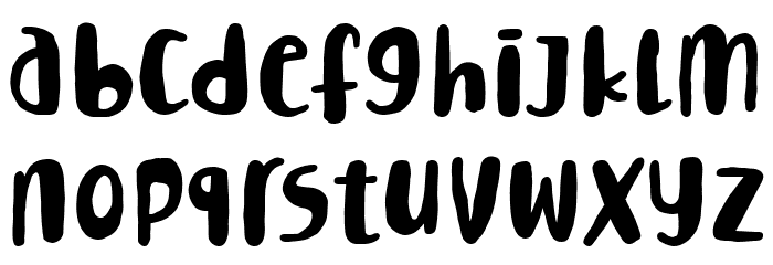 Lemontea Squash Font LOWERCASE