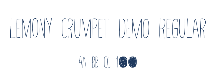 Lemony Crumpet DEMO Regular Font Preview