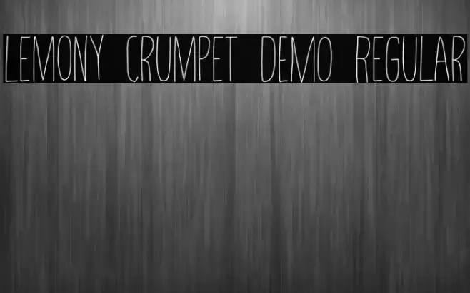 Lemony Crumpet DEMO Regular Font examples