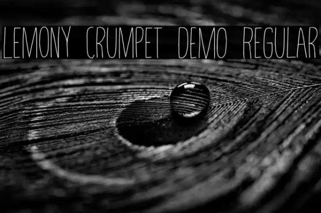 Lemony Crumpet DEMO Regular Font examples